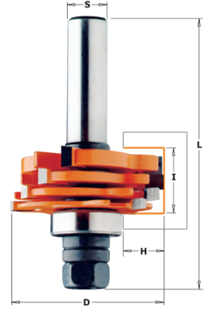 Фрезы пазовые наборные (комплект) CMT 8/900.506