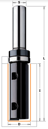 Обгонные фрезы c верхним подшипником со сменным ножом Z1 CMT 652B
