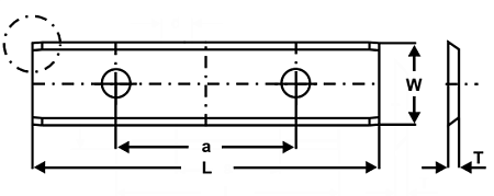Ножи 2х-сторонние TIGRA