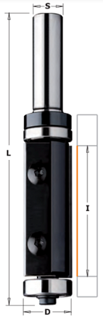 Обгонные фрезы c верхним и нижним подшипником со сменными ножами CMT 657B