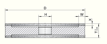 Шлифовальный круг тип 9A3 Inter-Diament