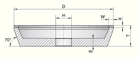 Шлифовальный круг тип 11A2 Inter-Diament