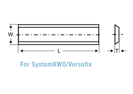 Системные 2х-сторонние ножи KWO/Versofix TIGRA
