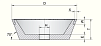 Шлифовальный круг тип 11V9 Inter-Diament