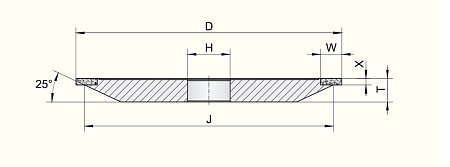 Шлифовальный круг тип 4A9 Inter-Diament