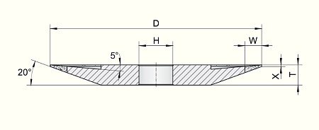 Шлифовальный круг тип 4BT9 Inter-Diament
